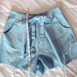 [Pacsun] Lottie Moss Linen Cotton Tie Shorts